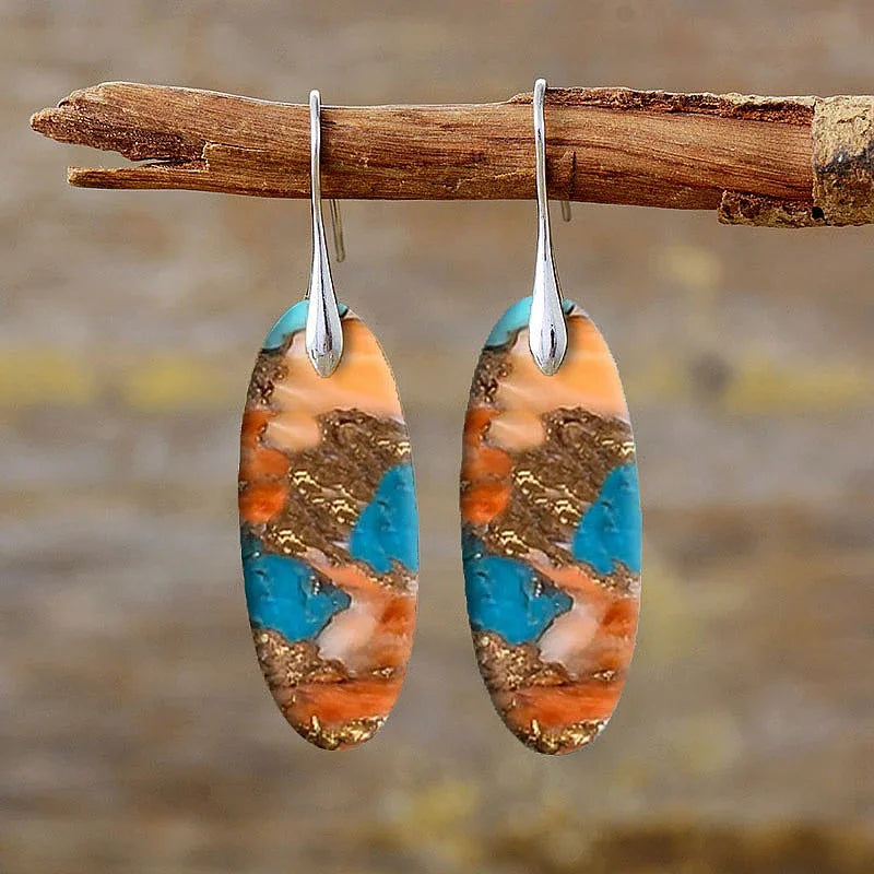 Fashion Bohemian Earring Imitation Turquoise Earring