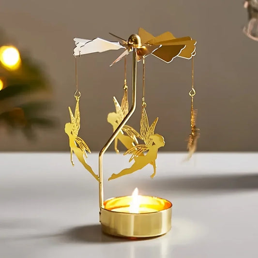 Metal Hot Rotating Candle Holder Decoration Gift