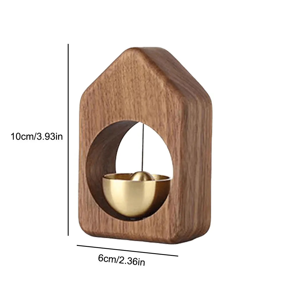 Magnetic Wood Doorbell Chime Hanging Wooden Wind Chimes for Refrigerator Doors Restaurant Home Decor