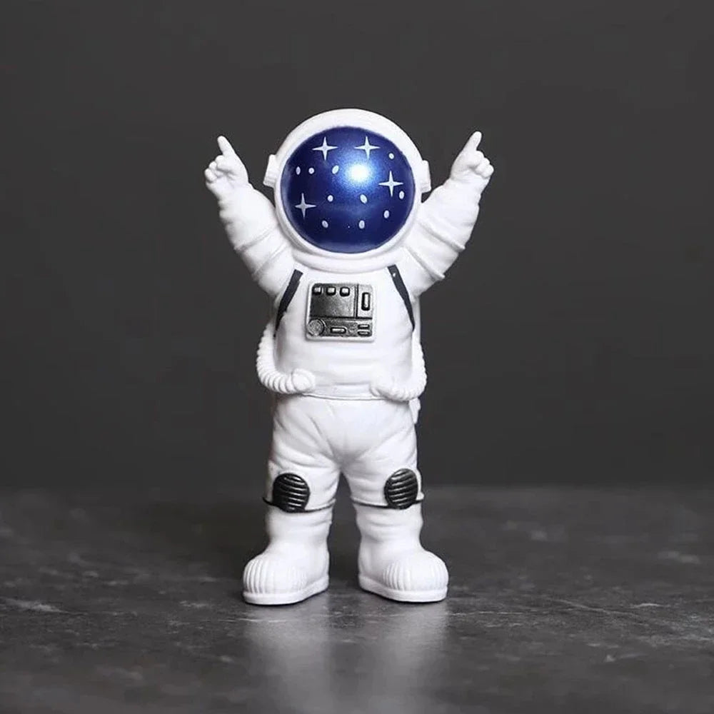 4 pcs Astronaut Figure Statue Figurine Spaceman Sculpture Educational Toy Desktop Home Decoration Astronaut Model