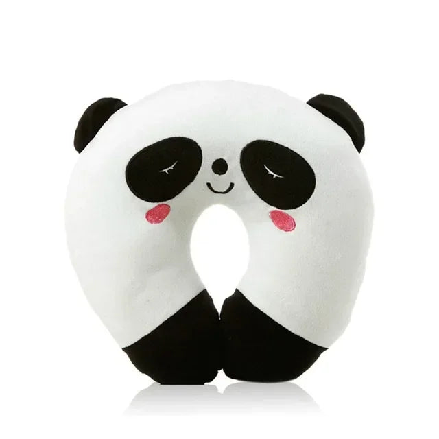 Soft U-shaped Plush Sleep Neck Pillow Office Cushion Cute Kids/Adults Travel Pillow Soft & Cozy