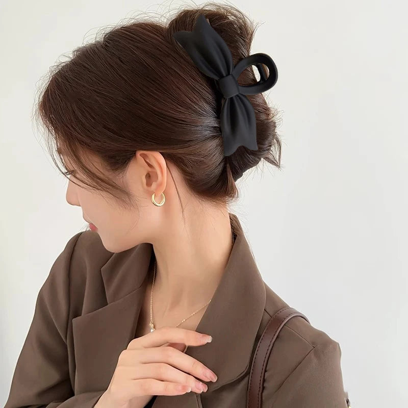 Large Black Hair Clip Fashion French Elegant Hairgrips Hair Accessories