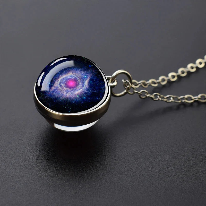 Glow In Dark Solar System Planet Necklace Moon Earth Jupiter Neptune Mars Venus Mercury