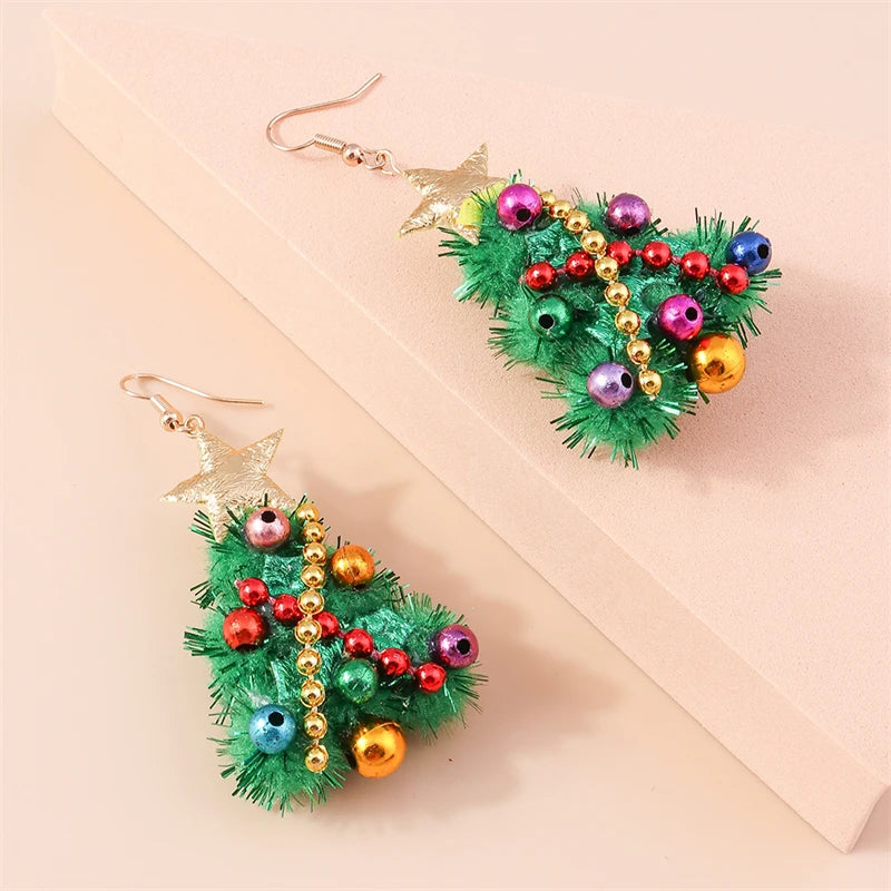 New Fashion Mix Styles Merry Christmas Drop Earrings  Christmas Tree Deer Santa Dangle Earrings